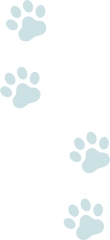 猫足跡のデコレーション1